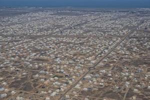 muscat ciudad árabe vista aérea landcape foto