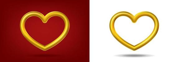 3d realistic vector icon. Golden geart frame. Isolated on white background.