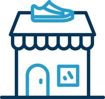 Shoe Shop Vector Icon Design