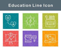 conjunto de iconos de vector de educación