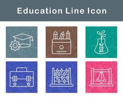 conjunto de iconos de vector de educación