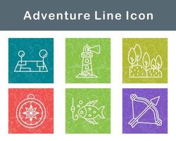 conjunto de iconos de vector de aventura