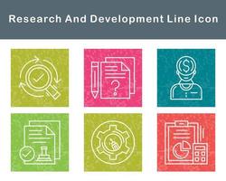 Research And Development Vector Icon Set