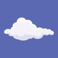 Trendy Puffy Cloud vector