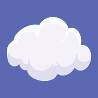 Trendy Puffy Cloud vector