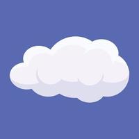 Trendy Cloud Forecast vector