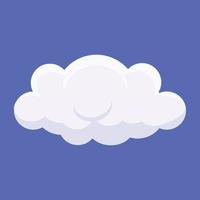 Trendy Cloud Forecast vector