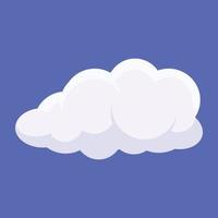 Trendy Puffy Cloud vector