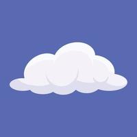 Trendy Puffy Cloud vector