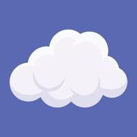 Trendy Puffy Cloud vector