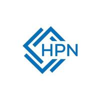 HPN letter logo design on white background. HPN creative  circle letter logo concept. HPN letter design. vector