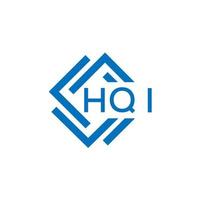 HQi letter logo design on white background. HQi creative circle letter logo concept. HQi letter design. vector