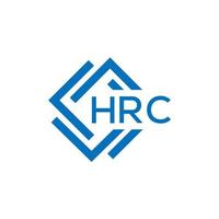 hrc letra logo diseño en blanco antecedentes. hrc creativo circulo letra logo concepto. hrc letra diseño. vector