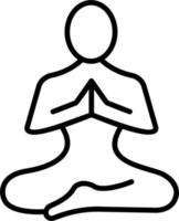 Meditation Vector Icon