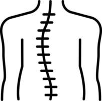 osteoterapia vector icono