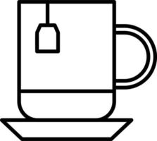 herbario té vector icono