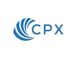CPX letter logo design on black background. CPX creative initials letter logo concept. CPX letter design. vector