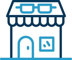 Optical Shop Vector Icon Design