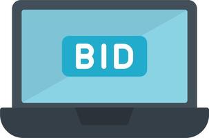 Bid Vector Icon