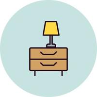 Lamp Table Vector Icon