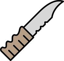 icono de vector de cuchillo