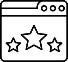 Web Rating Vector Icon