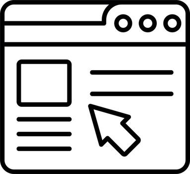 Web Click Vector Icon