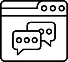 Web Chat Vector Icon