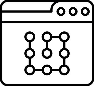 web modelo vector icono