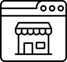 Web Online Shop Vector Icon