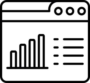 web Progreso gráfico vector icono