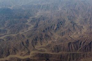 omán montañas vista aérea paisaje foto