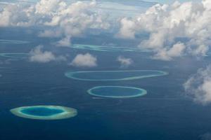 maldives aerial view landscape photo