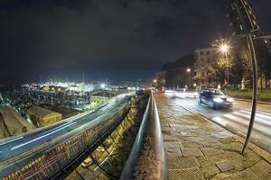 Genoa Flyover at night photo
