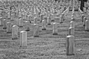 arlington cemetery graveyard in black and white photo