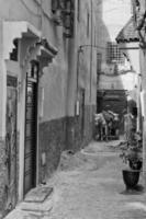 Maroc Marrakech black and white street view photo