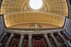 vista interna de la cúpula del capitolio de washington foto