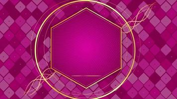 Animated modern luxury abstract background with golden line elements pink gradient background modern for presentation video