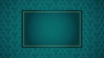 Animated modern luxury abstract background with golden line elements blue green gradient background modern for presentation video