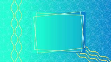 Animated Modern luxury abstract background with golden line elements. modern blue background for presentation video