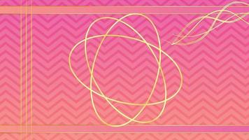 Animated Modern luxury abstract background with golden line elements. modern pink gold background for presentation video