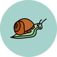 icono de vector de caracol