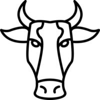 icono de vector de vaca