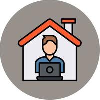 Work From Home Vector Icon