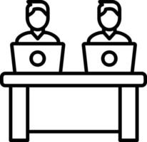 Coworkers Vector Icon