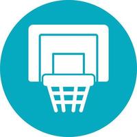 icono de vector de aro de baloncesto