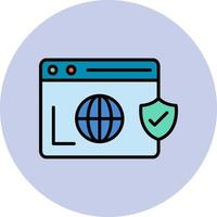 Secure  Browser Vector Icon