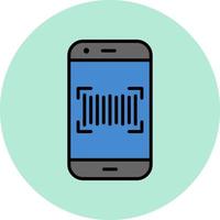 Phone Scanning Vector Icon