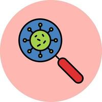 Virus Search Vector Icon