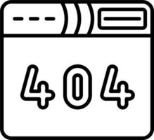 404 Error Vector Icon